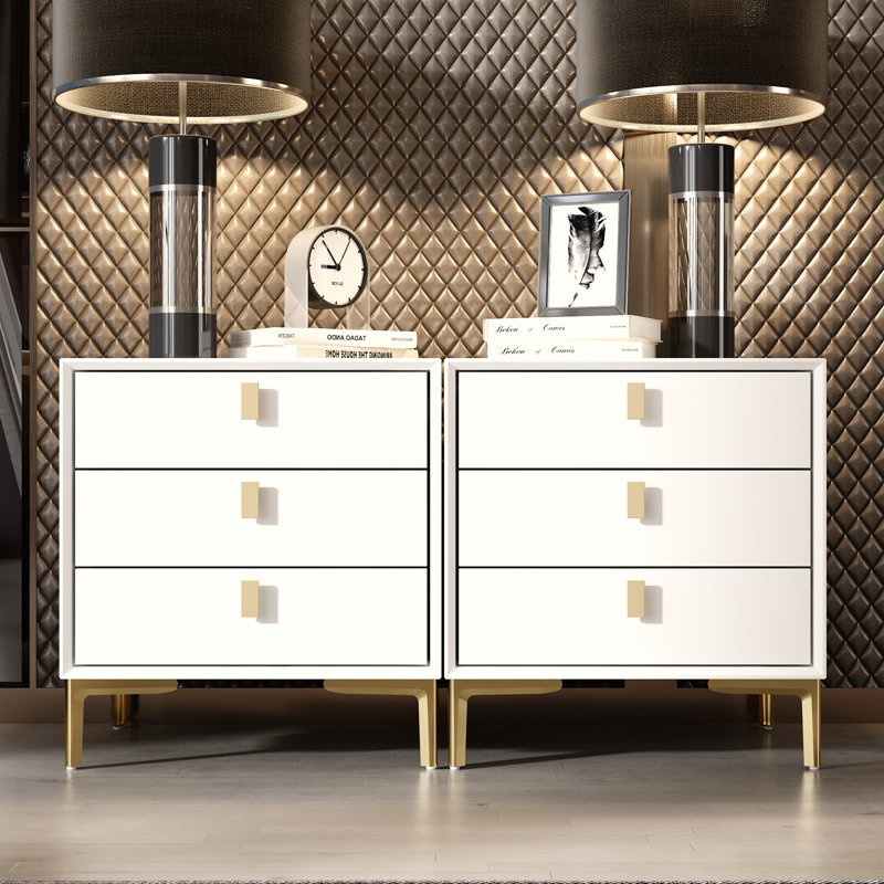 Verdiana 19.6'' W Nightstand, White