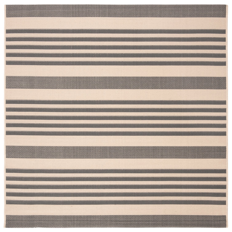 Camellia Striped Hand Woven Indoor / Outdoor Area Rug
