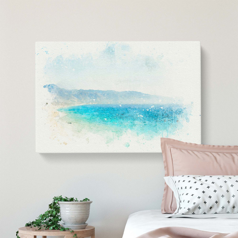 Malibu Beach In California - Wrapped Canvas Print, 40.6 cm H x 61 cm W