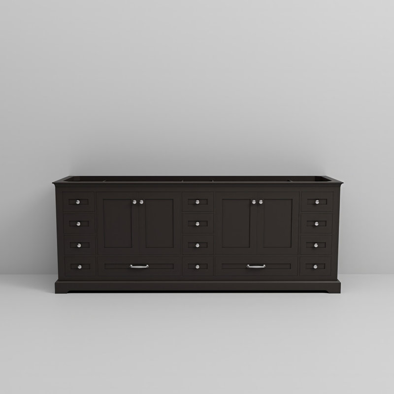 Meuble-lavabo double, Espresso