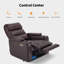 Fauteuil inclinable électrique avec appui-tête réglable, canapé inclinable avec rangement pour accoudoirs-1764838776