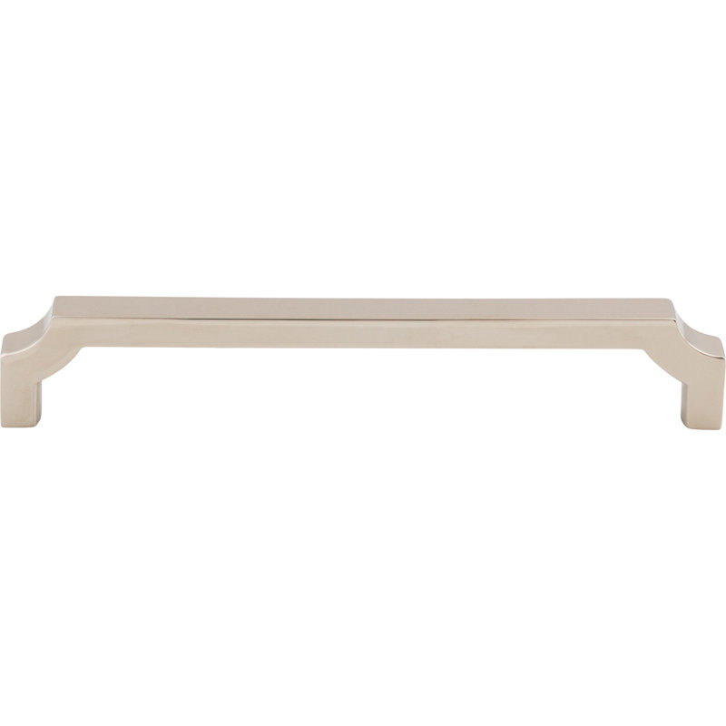 Davenport Bar pull, Polished Nickel, 6 5/16" Center to Center