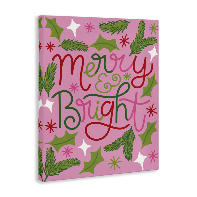 «Merry & Bright Whimsical Christmas», art mural par Taylor Shannon Designs, H 20 po x l 16 po