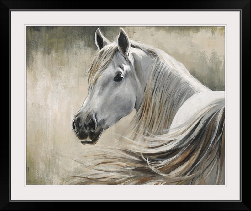'kentucky' Par Sydney Edmunds Impression De Peinture, Noir encadré, 32" H x 38" lx 1" p