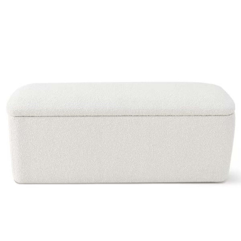 Banc de rangement rembourré en laine Cueva