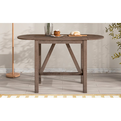 Ensemble de table de salle à manger à hauteur de comptoir en bois 3 pièces avec 2 chaises rembourrées