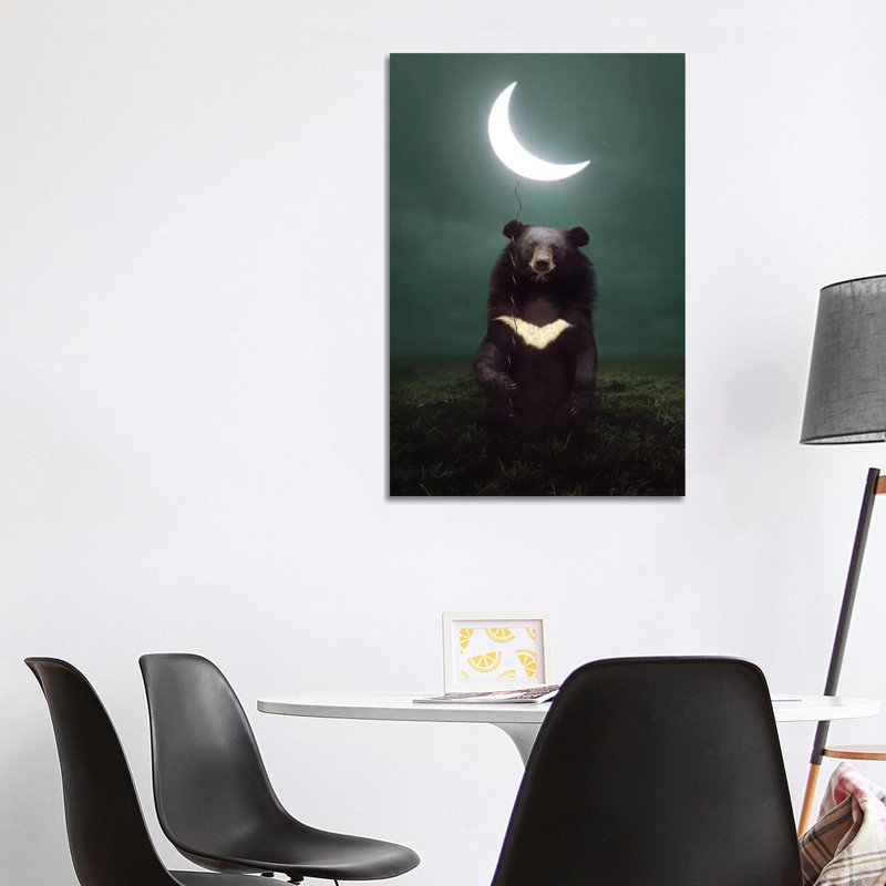 My Light Moon Bear by Soaring Anchor Designs - Wrapped Canvas Print, 101.6 cm H x 66.04 cm W x 1.91 cm D