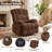 Breasha 39.7" Wide Manual Upholstered Swivel Rocker Recliner-102233674