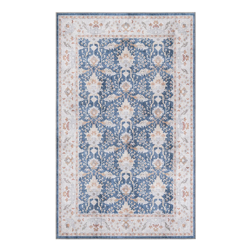 Mochnick Performance Chenille Floral Indoor Rug, Rectangle 5'1" x 8'