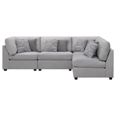 Lafayette Grey 4Piece Upholstered Sectional Sofa
