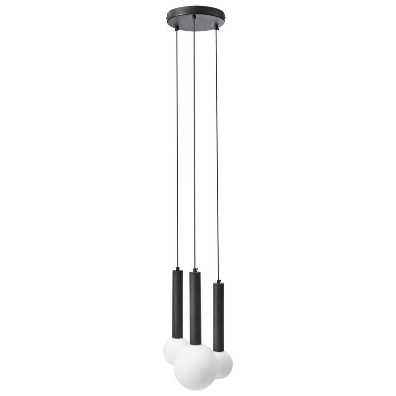 3 - Light Matte LED Novelty Pendant