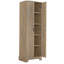 Armoire de rangement avec deux portes pour salle de bain, bureau, tablette réglable, panneau de fibres à densité moyenne, brun (ancien numéro de référence: N725P181207D / WF302824AAD)-1784525485