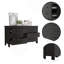 Commode rectangulaire 6 tiroirs Wengé-2047867161