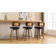 Swivel Bar Stools & Counter Stools Walnut Bentwood & Faux Leather-1498450227-1483885856