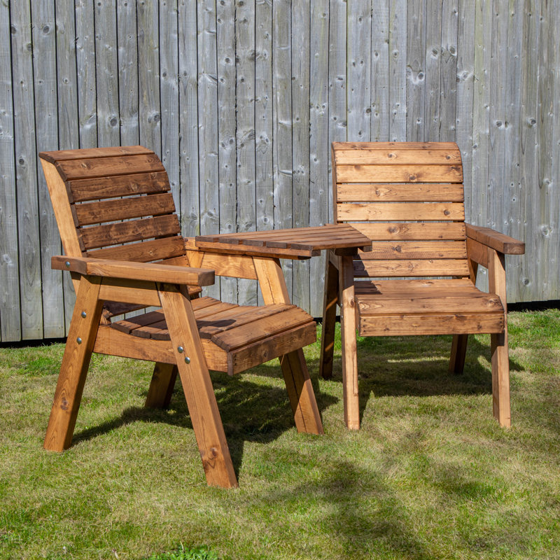 Charleah Wicker 2 - Person Garden Lounge Set