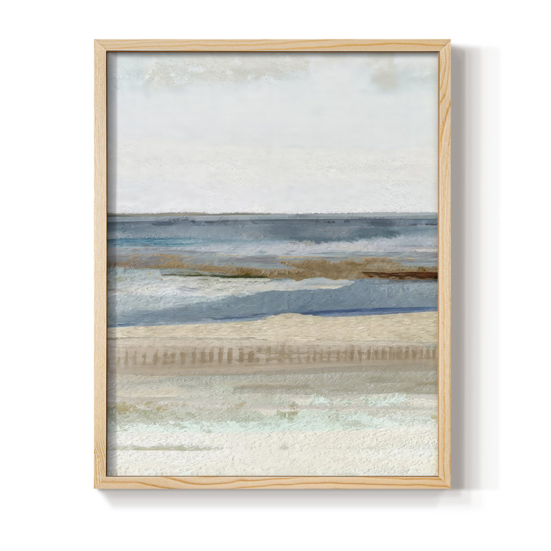 Saltwater Bay I, reproduction encadrée - bois massif, Naturel, H 11 po x l 9 po