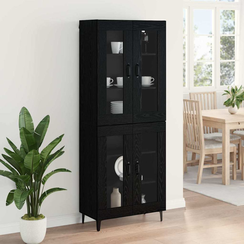 69.5cm Sideboard, Black Oak