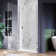 35.5'' - 37'' W x 72'' H Pivot Frameless Shower Door with Clear Tempered Glass