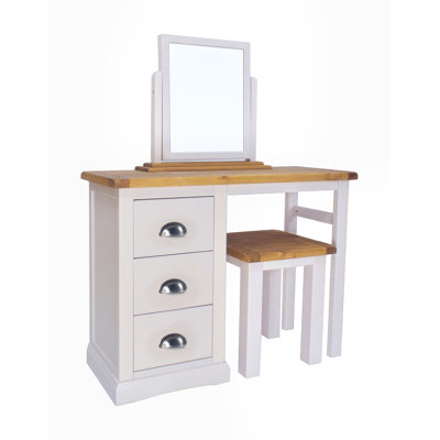 Beacsfield Dressing Table with Mirror and Storage Included