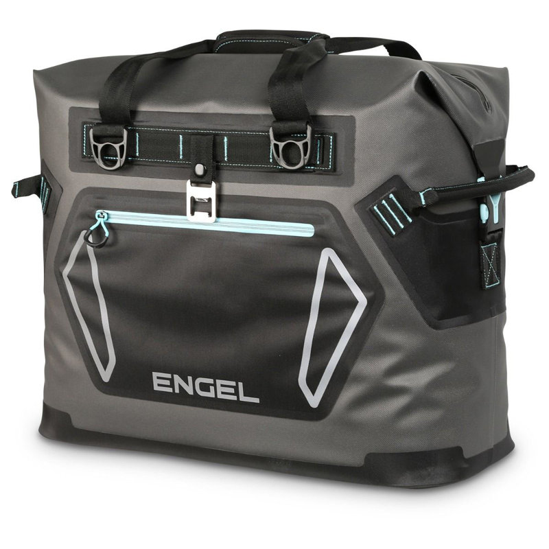 Engel 32 Quarts Picnic Tote Bag Cooler, Black/Gray