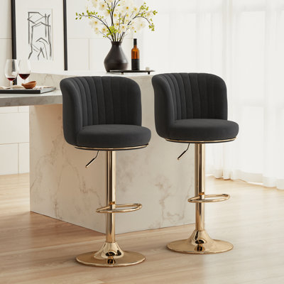 Tabouret de comptoir rembourré à hauteur ajustable