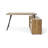 Bassheva 59,05 L-Shaped Desk with Storage Cabinet