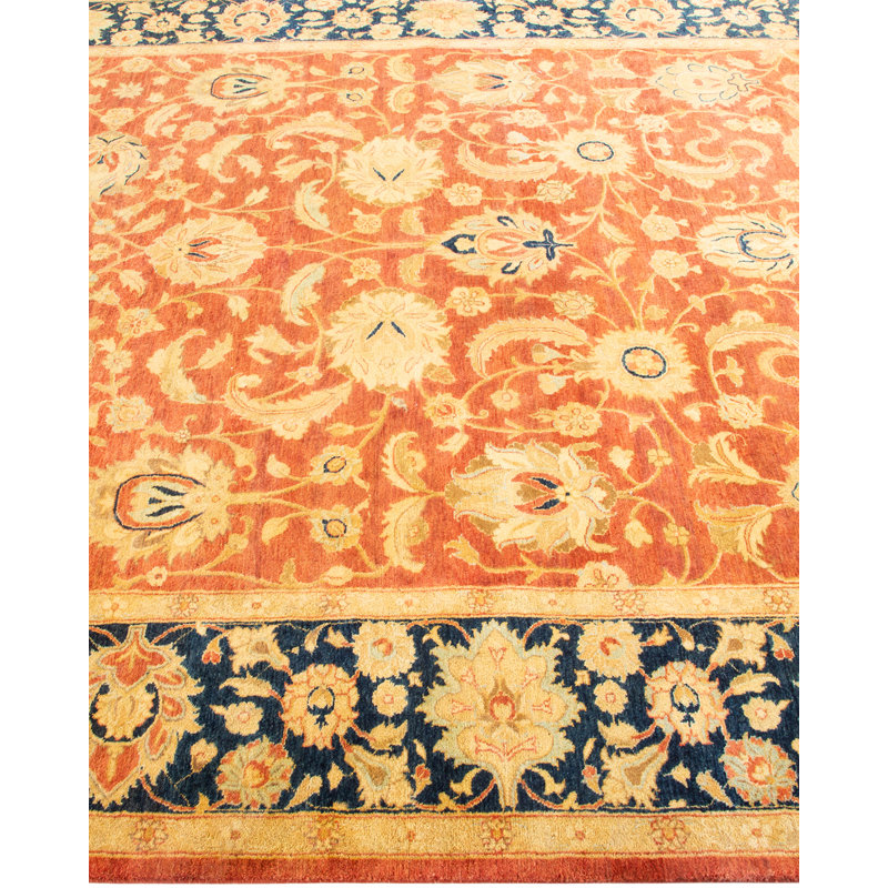 Hayner One-of-a-Kind Hand-Knotted New Age 7'1" Round Wool Area Rug in Brown/Beige