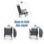 Foldable Outdoor Patio Dining Armchair