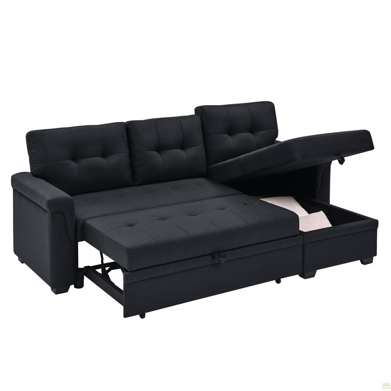 86'' Upholstered Pull-Out Sofa Bed