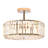 4-Light Crystal Semi Flush Mount Ceiling Light-2135663749