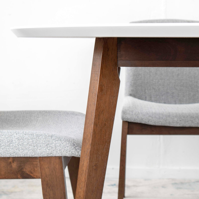 Ensemble repas pour 4 personnes Toohey, Blanc, Gris clair