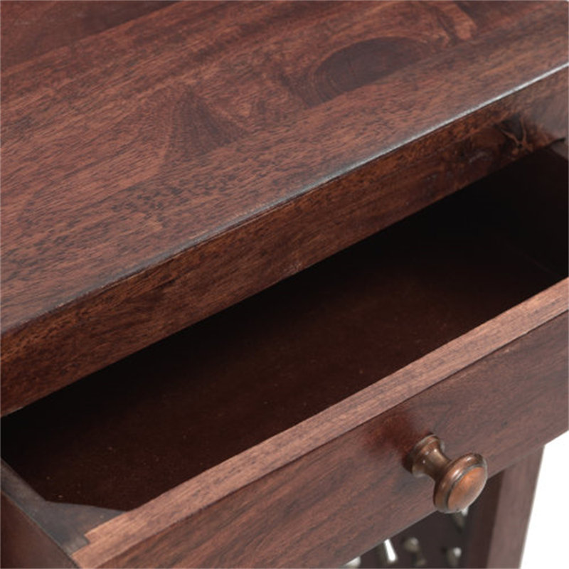 Wooden Storage CNC Design Console Table Drawers