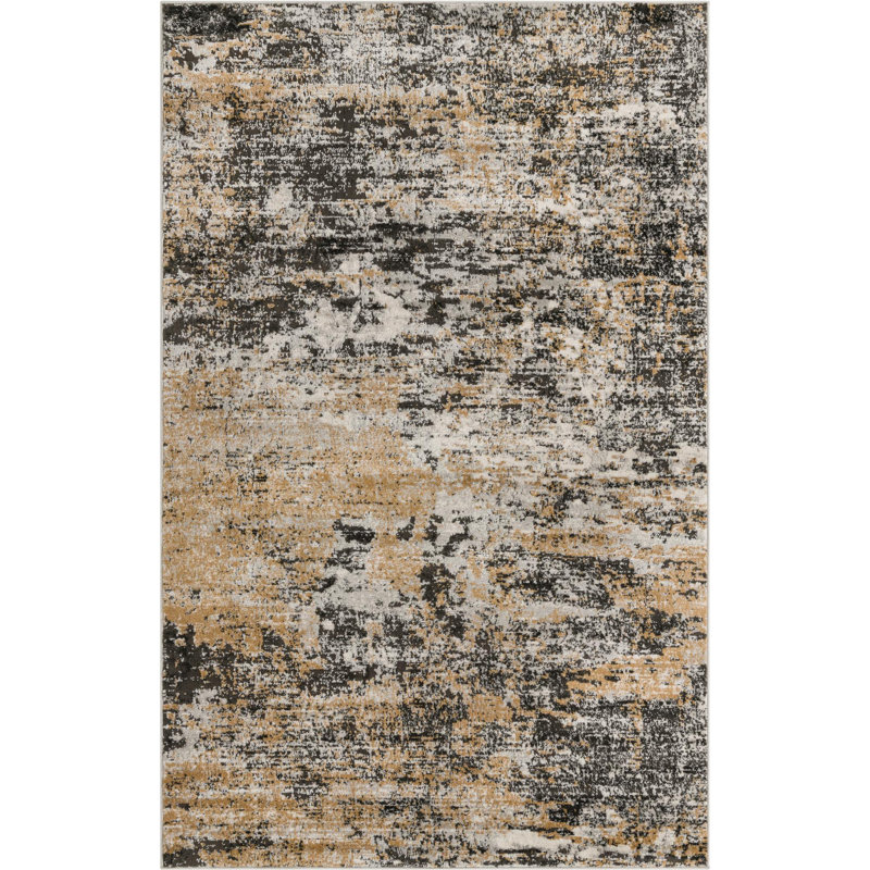 Highdell Abstract Indoor Rug, Rectangle 3'3" x 5'3"