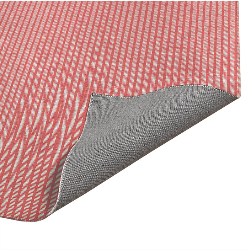 Tapis de cuisine Stia, Rectangle 5' x 7', Rose cendré rayé