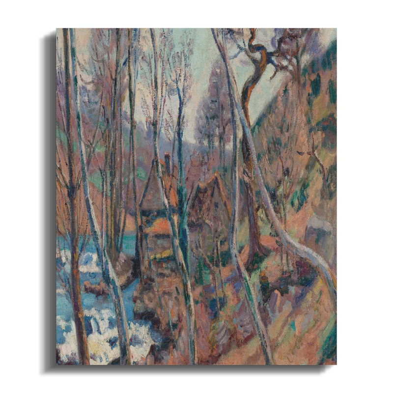Cudahy 1 Piece Wrapped Canvas Wall Art Set, 18x24