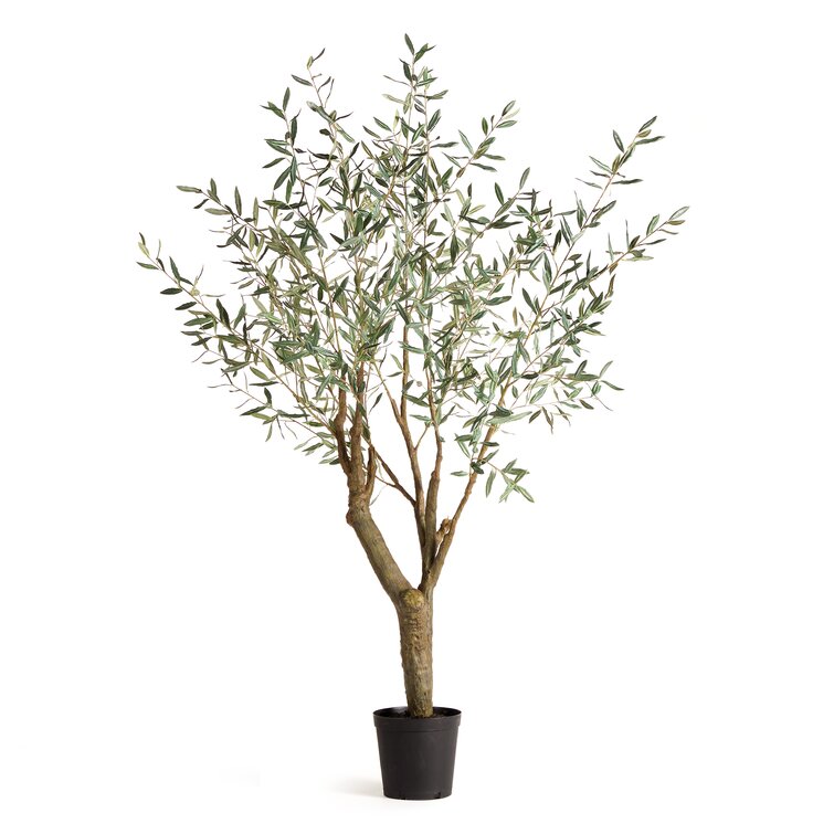Freeport Park® Tarik 96'' Faux Olive Tree Tree in Pot