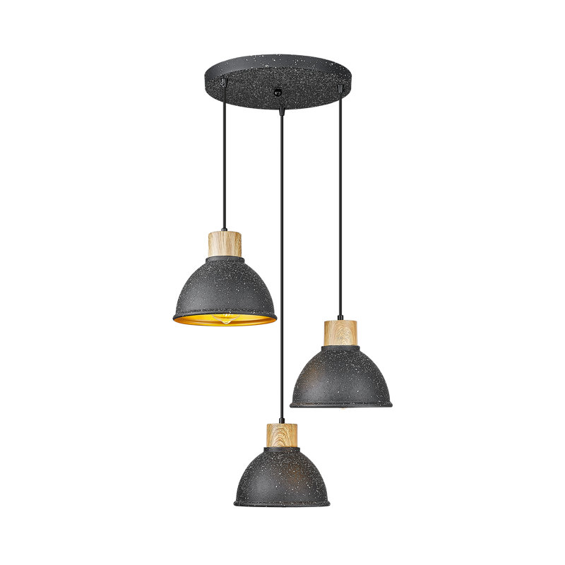 Luminaire suspendu conique à 3 lumières Holdrege