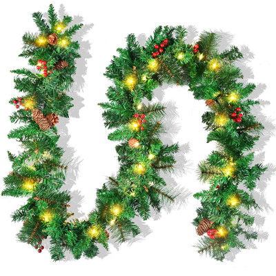 Guirlande de Noël artificielle 9Ft