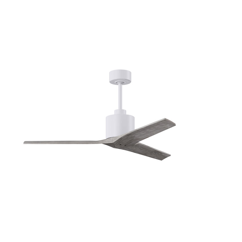 Mollywood - 42" Ceiling Fan - Textured Bronze Finish - Matte Black Blades, 52", Matte White, Barn Wood Tone