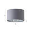Tacita 15cm H Linen Blend Lamp Shade in Grey
