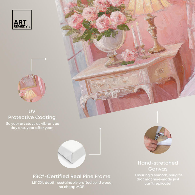 «Strawberry Sorbet I», reproduction d'art sur toile par Art Remedy, H 24 po x l 20 po, Toile tendue avec châssis