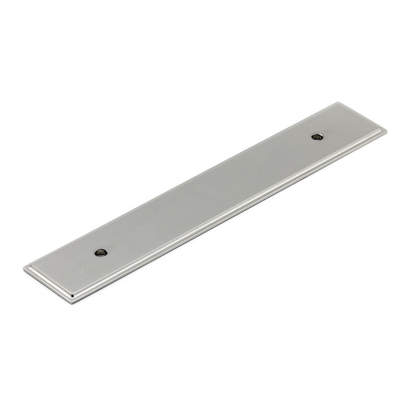 Blackplate en métal pour les tirettes, H 7,41 po x l 1,25 po x p 0,13 po, Nickel poli