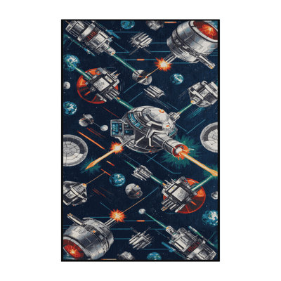 Tapis gris lavable à la machine