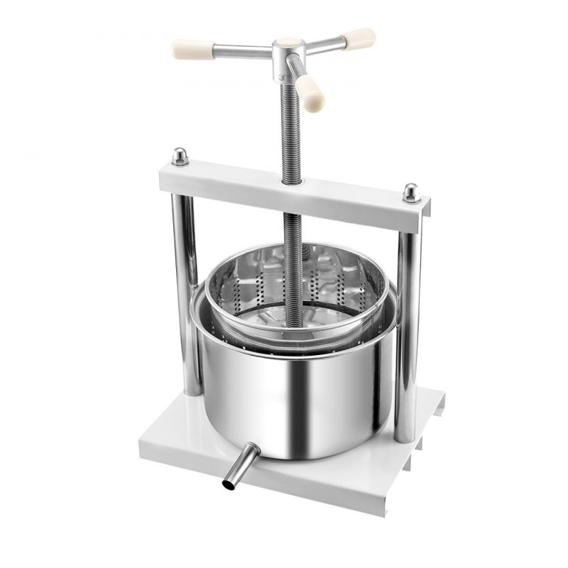 Fruit Wine Press Manual Press for Wine Making 1.45 Gal/5L Stainless Steel