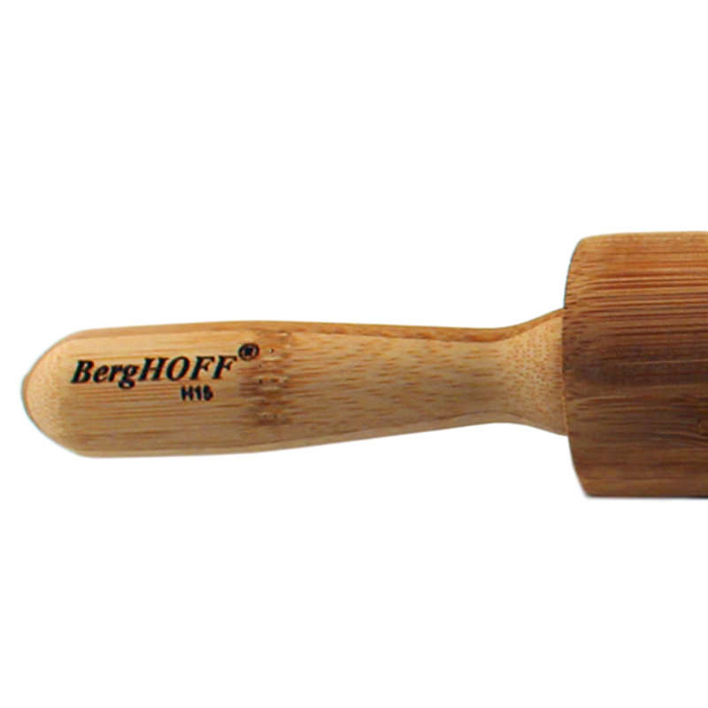 Eco-Friendly Bamboo 2-Piece Rolling Pin and Garlic Bowl Set