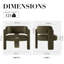 Modern Upholstered Barrel Armchair-2092973990