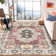 Machine Washable Oriental Medallion Soft Rug