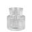 Fluted And Frilled Vases, Glass - Set/3  Sm: 3X3x3.05, Med: 2.25X5.25, Lrg: 3X3x6