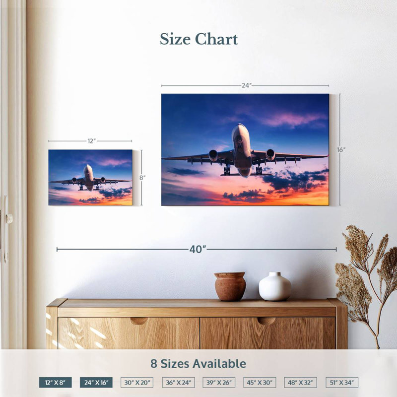 Avion Mehar Sunset, H 16 po x l 24 po