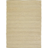 Jazz Hand Loomed Cotton Area Rug in Natural